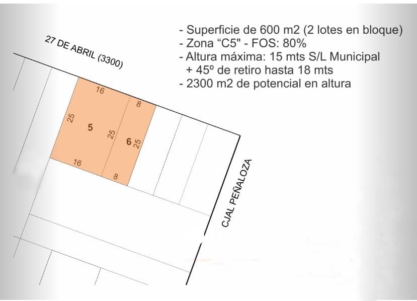 Venta TERRENO en Barrio Alto Alberdi, calle 27 de abril - Imagen 1